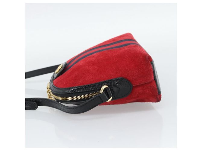 Borsa a tracolla GUCCI Ophidia Sherry Line Pelle Rossa Oro 499621 Auth am12084A Rosso D'oro - vista 4