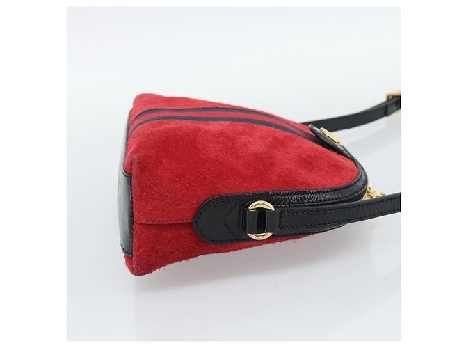 Borsa a tracolla GUCCI Ophidia Sherry Line Pelle Rossa Oro 499621 Auth am12084A Rosso D'oro - vista 5