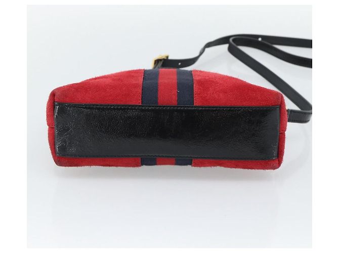 Borsa a tracolla GUCCI Ophidia Sherry Line Pelle Rossa Oro 499621 Auth am12084A Rosso D'oro - vista 9