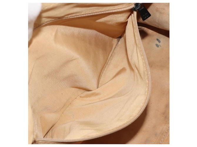 Bolsa CHANEL Wild Stitch em couro Perfo Bege Ouro CC Auth mr2706 Dourado - vista 23