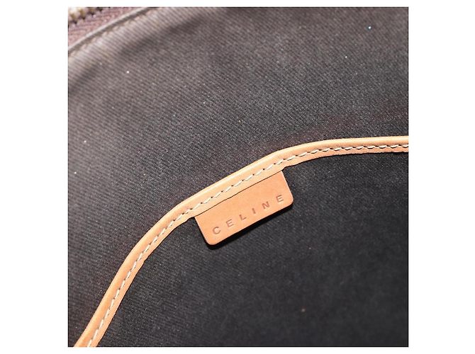 Céline Borsa Tote CELINE Macadam in PVC e pelle marrone con finiture dorate Auth ep15259 - vista 16