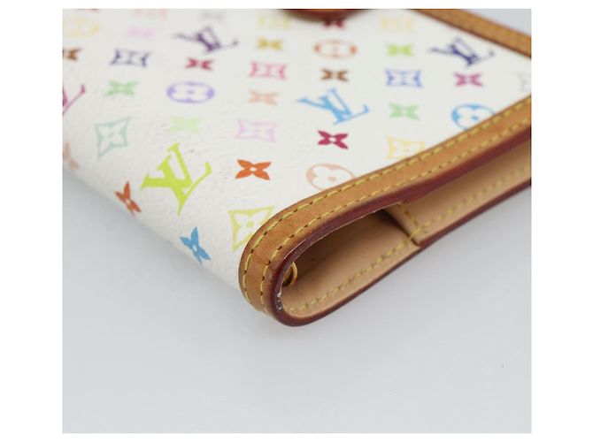 LOUIS VUITTON Monogram Multicolor Agenda PM Planner Cover R21074 Auth 194630 Bianco - vista 14
