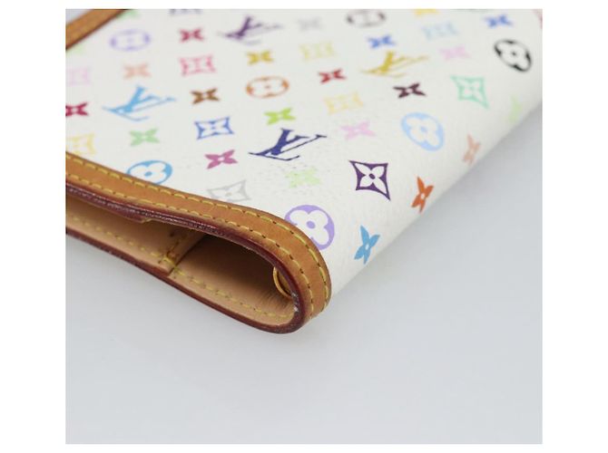 LOUIS VUITTON Monogram Multicolor Agenda PM Planner Cover R21074 Auth 194630 Bianco - vista 15