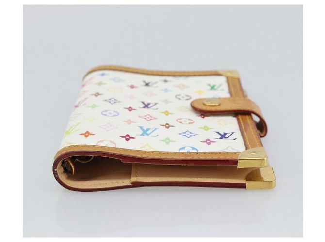 LOUIS VUITTON Monogram Multicolor Agenda PM Planner Cover R21074 Auth 194630 Bianco - vista 6