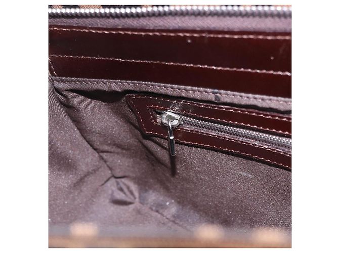 FENDI Zucca Canvas Mamma Baguette Shoulder Bag Black Brown Auth am12180V Marrone Nero - vista 22