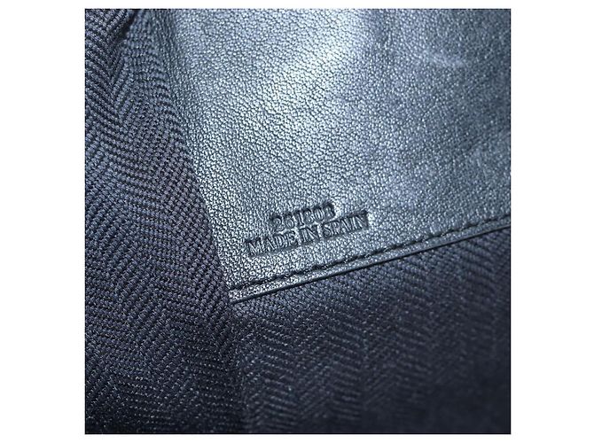LOEWE Hammock Medium Hand Bag Leather 2way Black Silver Auth ep15172SAV Nero Argento - vista 11