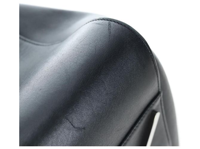 LOEWE Hammock Medium Hand Bag Leather 2way Black Silver Auth ep15172SAV Nero Argento - vista 17