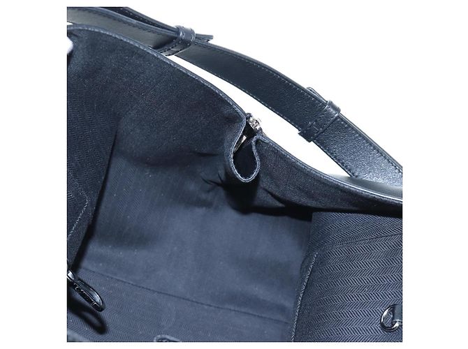 LOEWE Hammock Medium Hand Bag Leather 2way Black Silver Auth ep15172SAV Nero Argento - vista 25