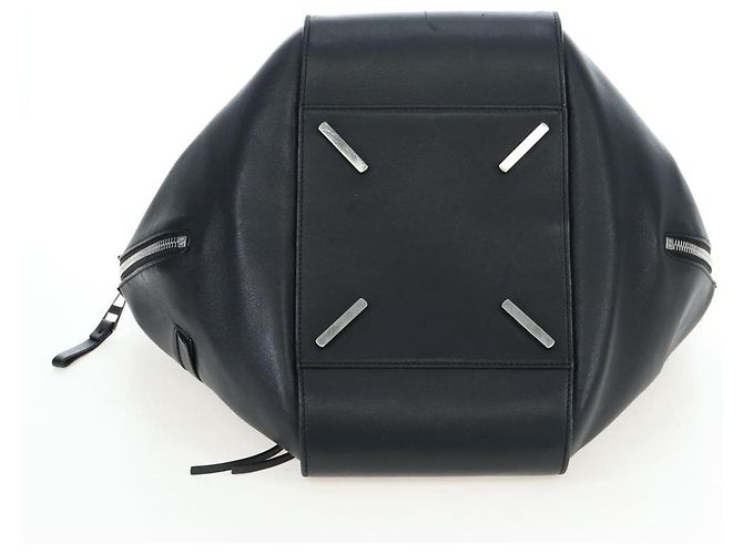 LOEWE Hammock Medium Hand Bag Leather 2way Black Silver Auth ep15172SAV Nero Argento - vista 5