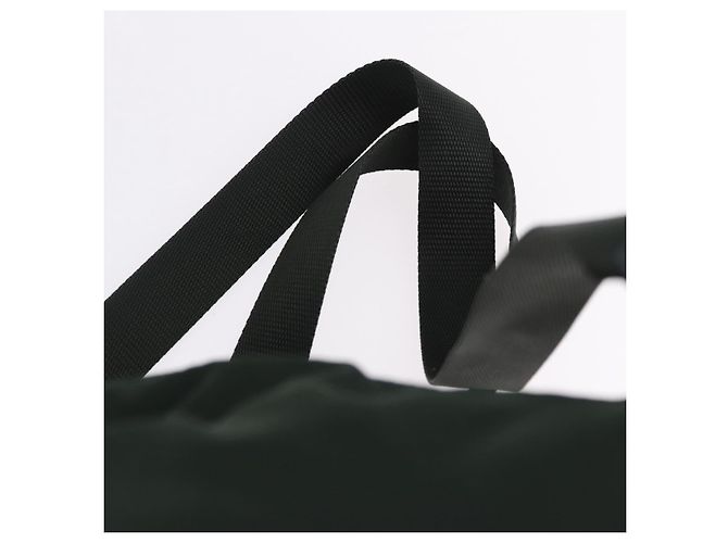 Zaino PRADA Nylon Verde Argento Auth hk3999 - vista 14