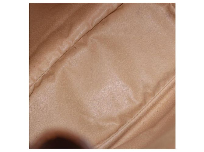 Céline Borsa a Spalla CELINE Macadam Canvas PVC Pelle Marrone Oro Auth 193065 D'oro - vista 17