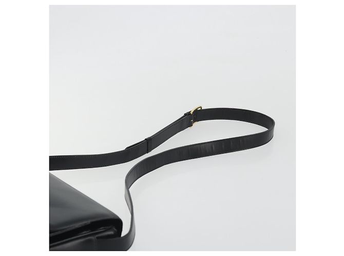 Céline CELINE Circle Schultertasche aus Leder Schwarz Gold Authentisch 193810V Golden - Ansicht 8