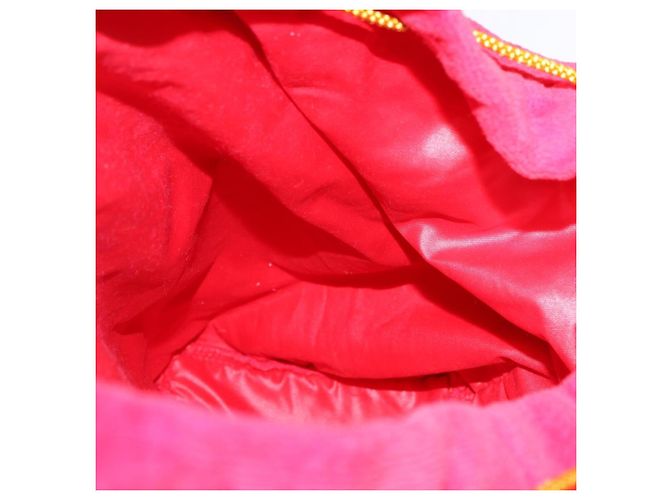 Zaino Gianni Versace Pile Red Silver Auth hk3931 Argento Rosso - vista 25