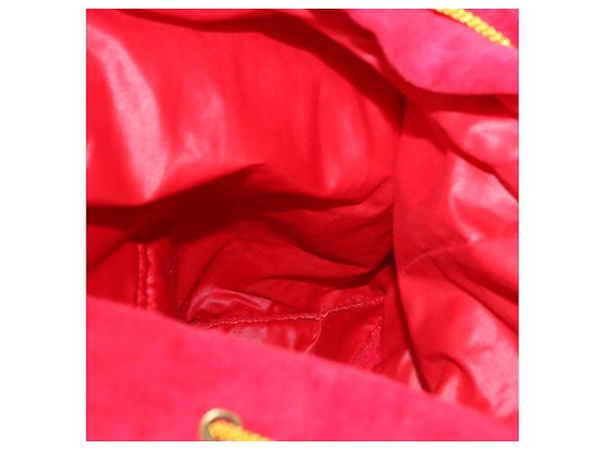 Zaino Gianni Versace Pile Red Silver Auth hk3931 Argento Rosso - vista 26