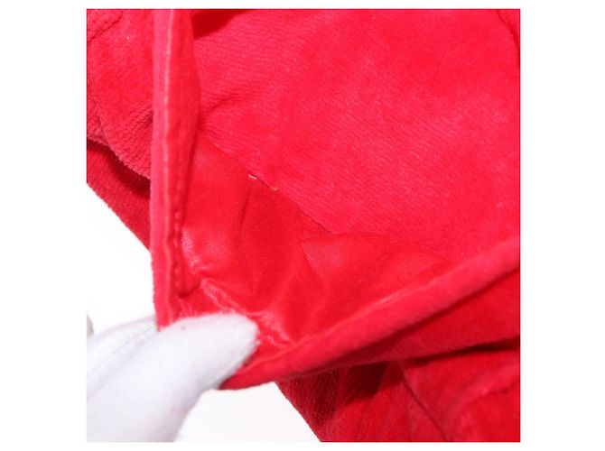 Zaino Gianni Versace Pile Red Silver Auth hk3931 Argento Rosso - vista 27