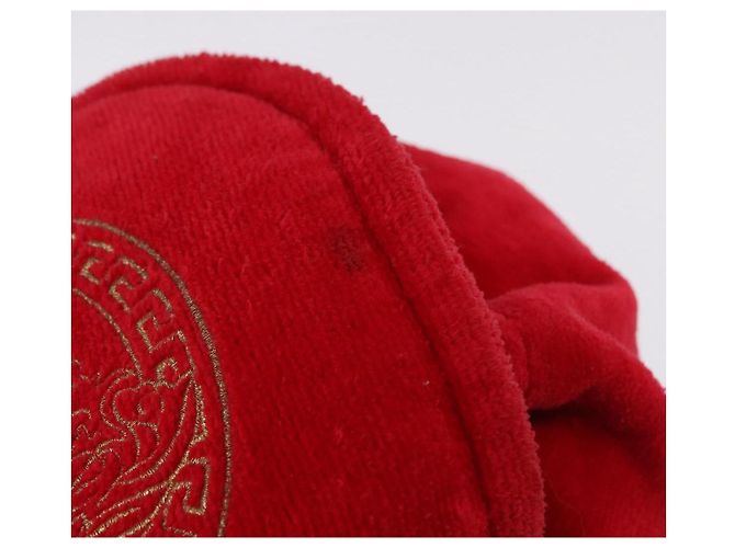 Zaino Gianni Versace Pile Red Silver Auth hk3931 Argento Rosso - vista 7