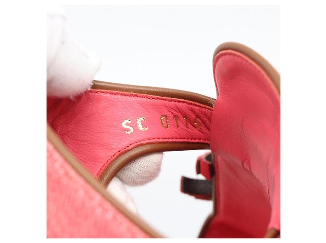 LOUIS VUITTON Sandali con Nappina Monogram EU35 Rosa LV Auth ar14147M Monogramma - vista 13