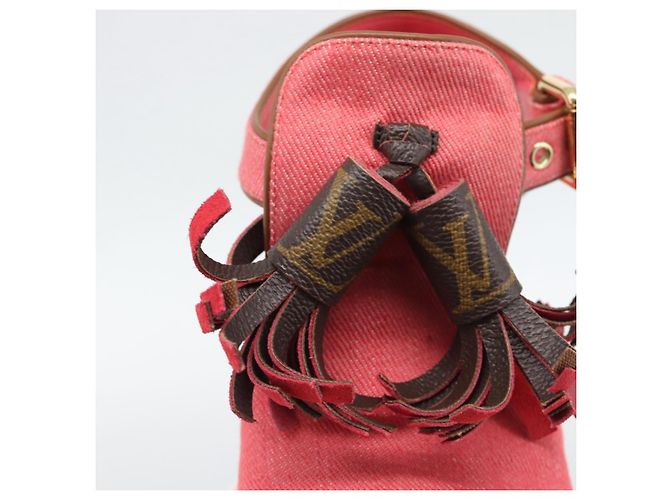 LOUIS VUITTON Sandali con Nappina Monogram EU35 Rosa LV Auth ar14147M Monogramma - vista 20