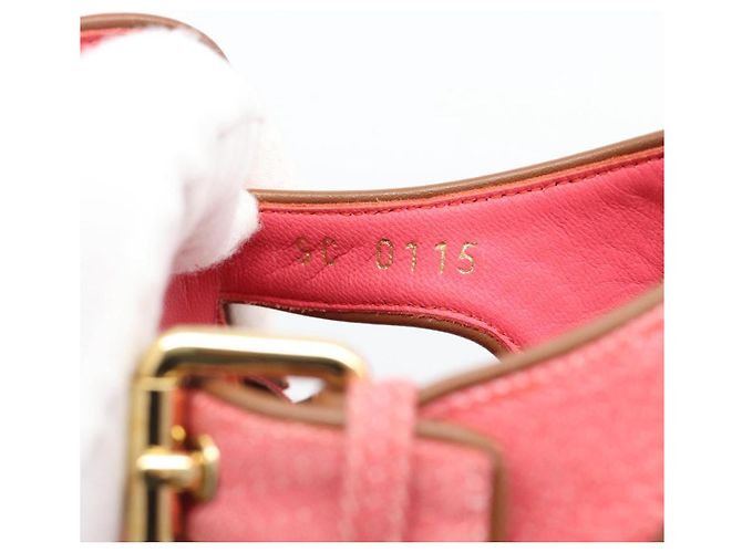 LOUIS VUITTON Sandali con Nappina Monogram EU35 Rosa LV Auth ar14147M Monogramma - vista 23