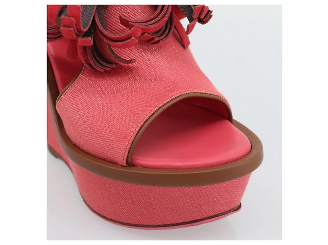 LOUIS VUITTON Sandali con Nappina Monogram EU35 Rosa LV Auth ar14147M Monogramma - vista 6