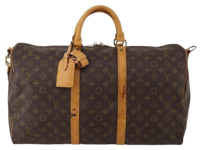 LOUIS VUITTON Monogram Keepall Bandouliere 50 Boston Bag M41416 LV Auth bs36255 Monogramma - vista 13