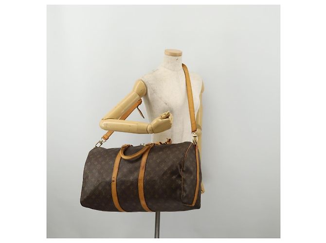 LOUIS VUITTON Monogram Keepall Bandouliere 50 Boston Bag M41416 LV Auth bs36255 Monogramma - vista 27