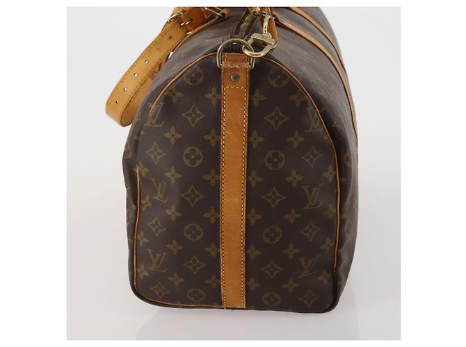 LOUIS VUITTON Monogram Keepall Bandouliere 50 Boston Bag M41416 LV Auth bs36255 Monogramma - vista 3