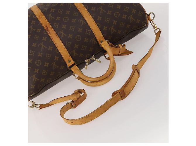 LOUIS VUITTON Monogram Keepall Bandouliere 50 Boston Bag M41416 LV Auth bs36255 Monogramma - vista 6