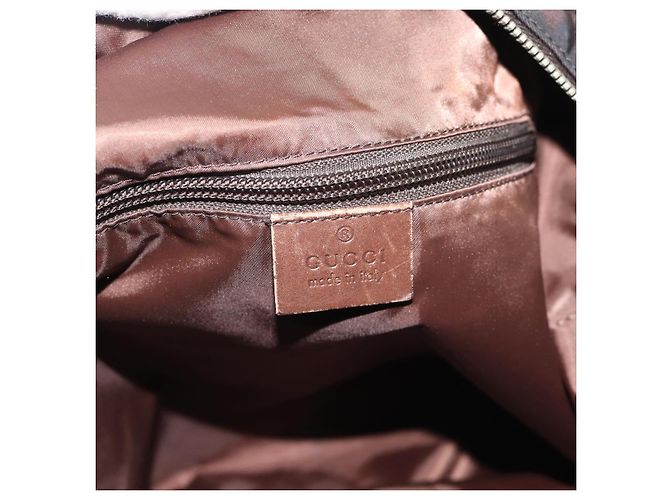 Bolso de Hombro GUCCI Web Sherry Line Nylon Beige Plata 270410 Auth 194052 - Ansicht 16