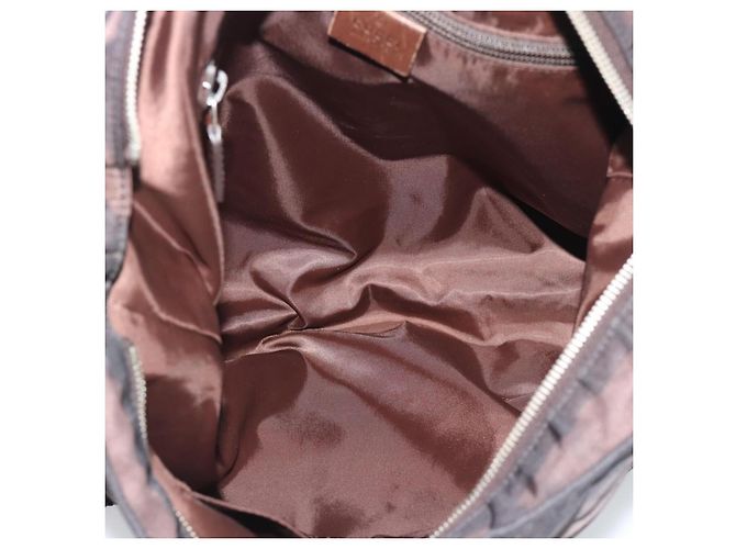 Bolso de Hombro GUCCI Web Sherry Line Nylon Beige Plata 270410 Auth 194052 - Ansicht 17