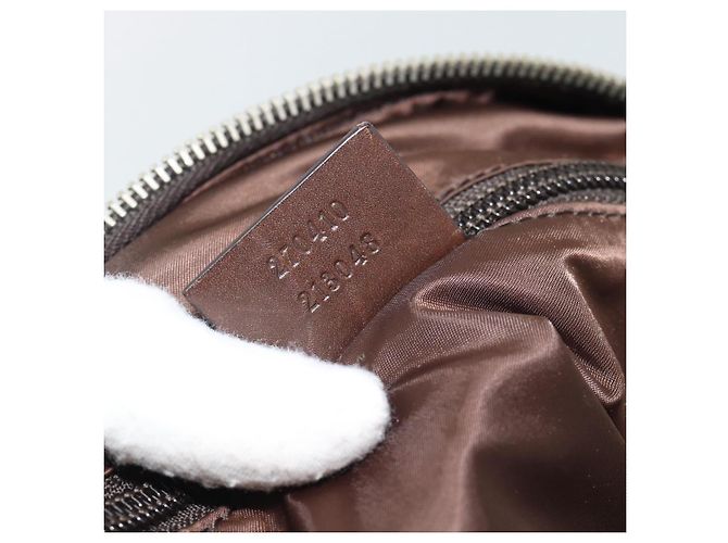Bolso de Hombro GUCCI Web Sherry Line Nylon Beige Plata 270410 Auth 194052 - Ansicht 22