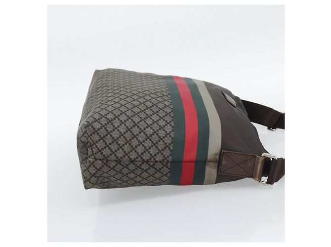 Bolso de Hombro GUCCI Web Sherry Line Nylon Beige Plata 270410 Auth 194052 - Ansicht 5