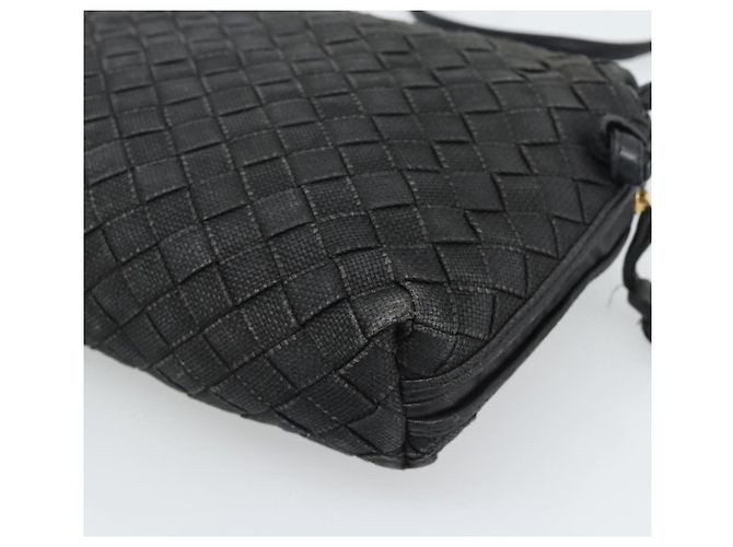 Borsa a Spalla BOTTEGA VENETA INTRECCIATO Tela Nero Oro Auth 190995 - vista 15