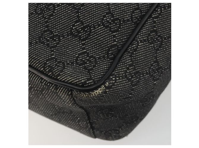 Borsa a Spalla GUCCI GG Canvas Nera Argento 03136 Auth hk3986 Nero - vista 12