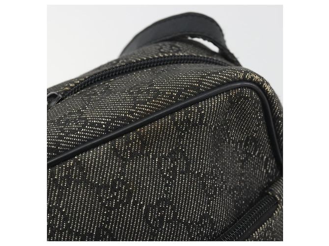 Borsa a Spalla GUCCI GG Canvas Nera Argento 03136 Auth hk3986 Nero - vista 14