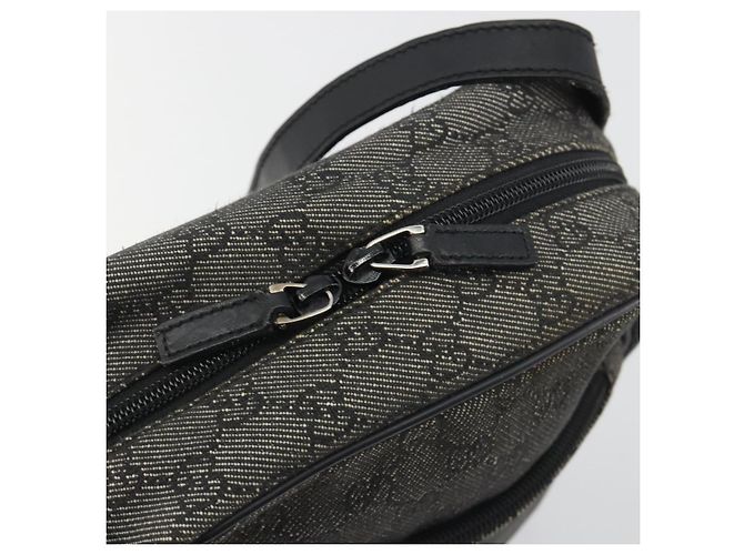 Borsa a Spalla GUCCI GG Canvas Nera Argento 03136 Auth hk3986 Nero - vista 15