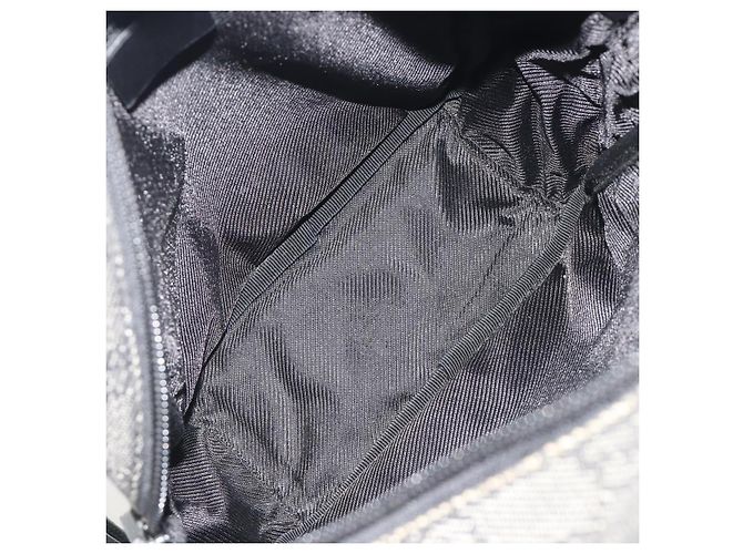 Borsa a Spalla GUCCI GG Canvas Nera Argento 03136 Auth hk3986 Nero - vista 17
