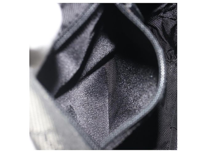 Borsa a Spalla GUCCI GG Canvas Nera Argento 03136 Auth hk3986 Nero - vista 21