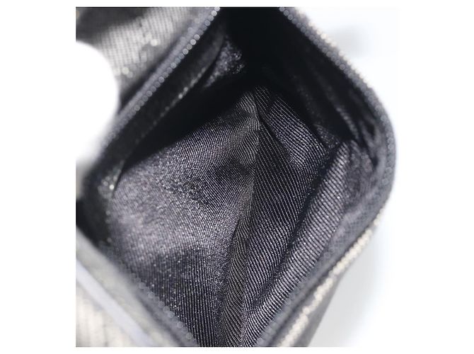 Borsa a Spalla GUCCI GG Canvas Nera Argento 03136 Auth hk3986 Nero - vista 22