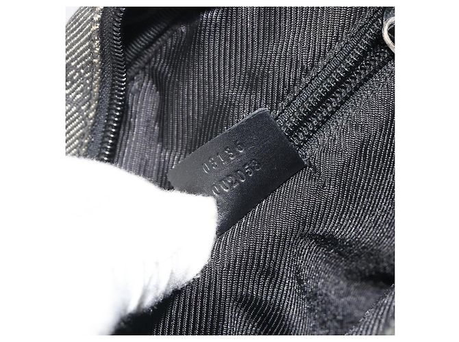 Borsa a Spalla GUCCI GG Canvas Nera Argento 03136 Auth hk3986 Nero - vista 23
