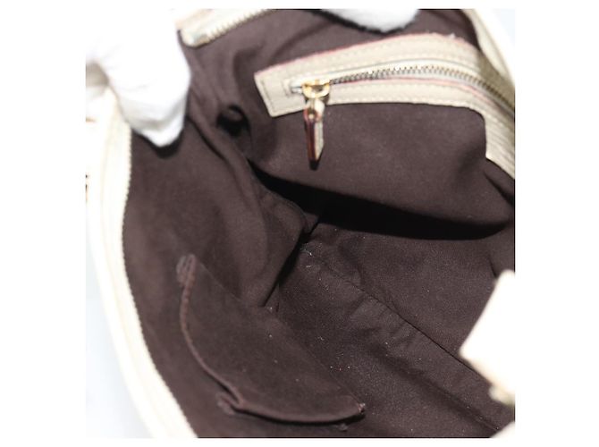Borsa a tracolla GUCCI GG Canvas Sherry Line Beige Oro 144388 Auth 193563A D'oro - vista 19