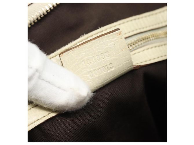 Borsa a tracolla GUCCI GG Canvas Sherry Line Beige Oro 144388 Auth 193563A D'oro - vista 22