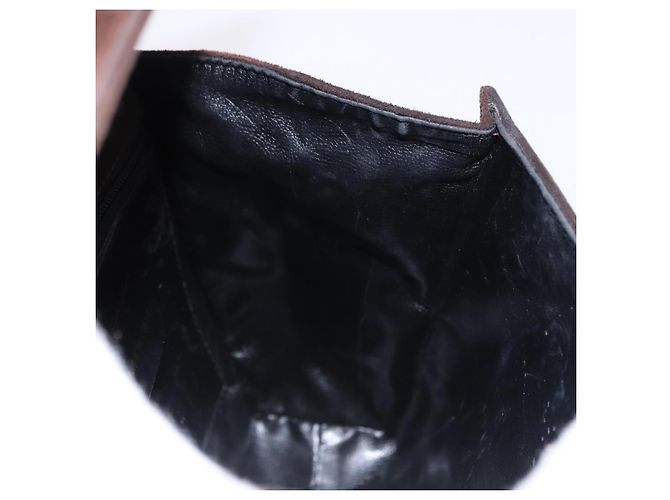 Borsa Salvatore Ferragamo Vala in scamosciato 2way Marrone Oro Auth hk3989 D'oro - vista 18