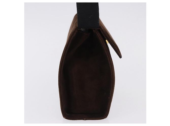 Borsa Salvatore Ferragamo Vala in scamosciato 2way Marrone Oro Auth hk3989 D'oro - vista 5