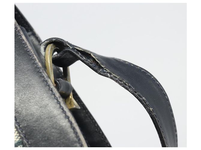 Borsa a Spalla GUCCI GG Supreme Sherry Line PVC Blu Navy Oro Auth 191082 D'oro - vista 16