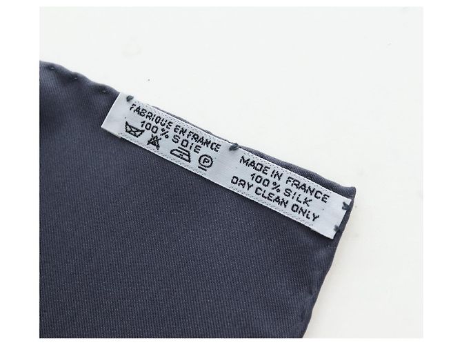 Hermès HERMES Carré 90 Sciarpa in seta "MAHARAJAS" Blu Oro Autentico ki6741M D'oro - vista 14