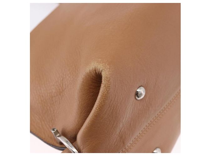 Borsa Salvatore Ferragamo Sofia Gancini in Pelle 2way Beige Silver Autentica 194596A Argento - vista 15