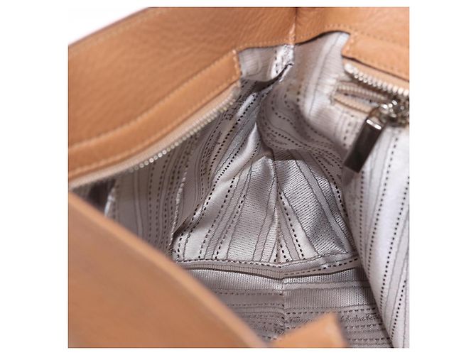 Borsa Salvatore Ferragamo Sofia Gancini in Pelle 2way Beige Silver Autentica 194596A Argento - vista 24