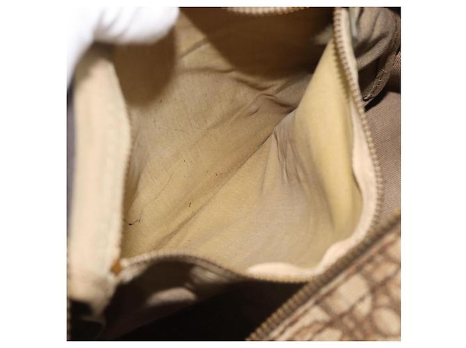 Boston Tasche Christian Dior Trotter Canvas Beige Gold Auth 193530 Golden - Ansicht 19