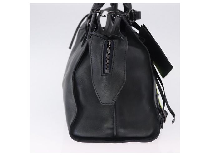 BALENCIAGA Le City Hand Bag Leather Navy Silver 684907 Auth ka5367SAM Argento Blu navy - vista 5